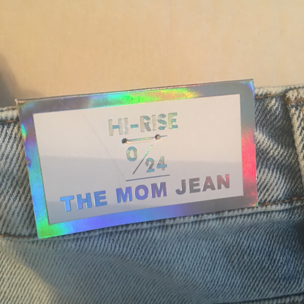 Butterfly High Rise Mom Jeans - Picture 4 of 5